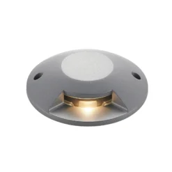 Lucande LED-lattiaspotti Jeffrey, hopea, 1 valonlähde