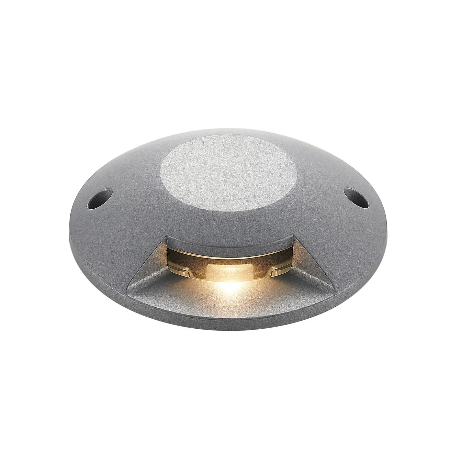 Lucande LED-lattiaspotti Jeffrey, hopea, 1 valonlähde