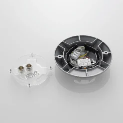 Lucande LED-lattiaspotti Jeffrey, hopea, 1 valonlähde