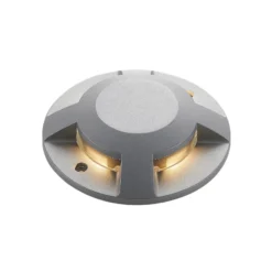 Lucande LED-lattiaspotti Jeffrey, hopea, 4 valonlähtöä