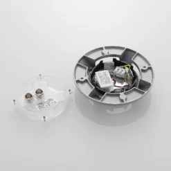 Lucande LED-lattiaspotti Jeffrey, hopea, 4 valonlähtöä