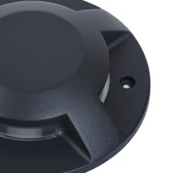 Lucande LED-lattiaspotti Jeffrey, musta, 4 valonlähtöä
