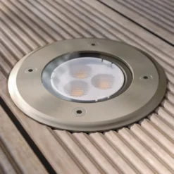 Lucande LED-lattiavalaisin Ava, Ø 12 cm, pyöreä, IP67