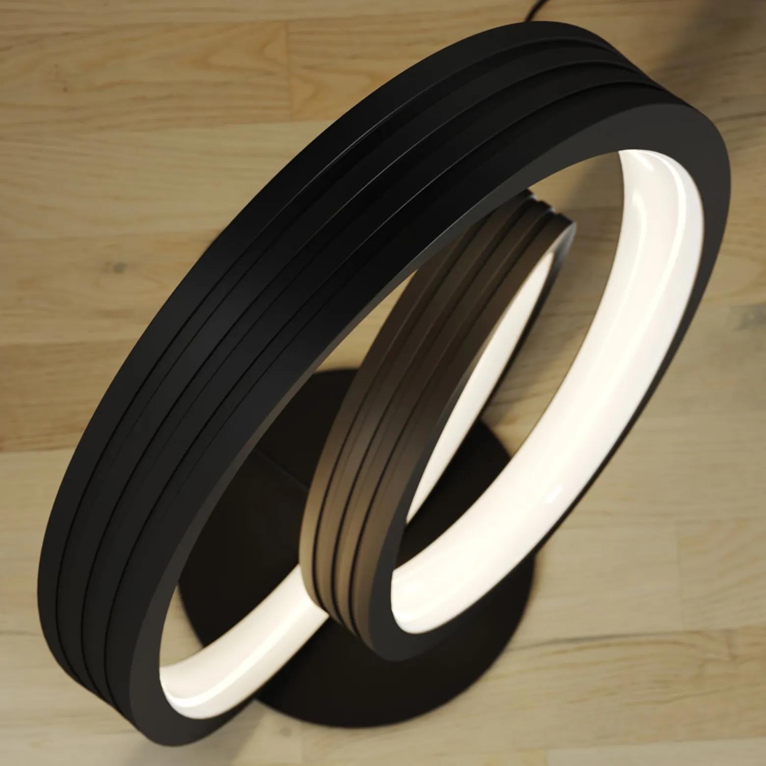 Lucande LED-lattiavalaisin Bronwyn, 122cm, antrasiitti, alumiini