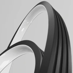 Lucande LED-lattiavalaisin Bronwyn, 122cm, antrasiitti, alumiini