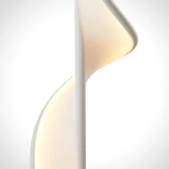 Lucande LED-lattiavalaisin Edano, 154 cm, valkoinen, tekstiili, himmennettävä