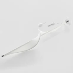 Lucande LED-lattiavalaisin Edano, 154 cm, valkoinen, tekstiili, himmennettävä