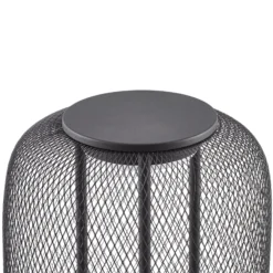 Lucande LED-lattiavalaisin Korvyn, musta, 80 cm, IP44