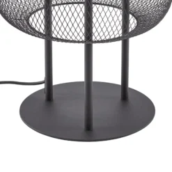 Lucande LED-lattiavalaisin Korvyn, musta, 80 cm, IP44