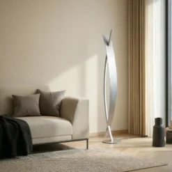 Lucande LED-lattiavalaisin Marija, hopea, himmennettävä, 140 cm