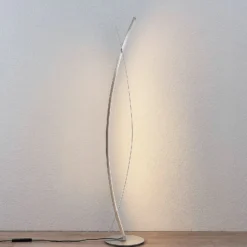 Lucande LED-lattiavalaisin Marija, hopea, himmennettävä, 140 cm