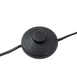Lucande LED-lattiavalaisin Rodado, musta, 132 cm, alumiinia