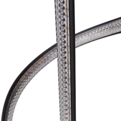 Lucande LED-lattiavalaisin Rodado, musta, 132 cm, alumiinia