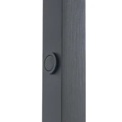 Lucande LED-lattiavalaisin Steve, musta, 130 cm, himmennettävä