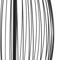 Lucande LED-lattiavalaisin ulos Richi, musta, korkeus 90 cm, IP44
