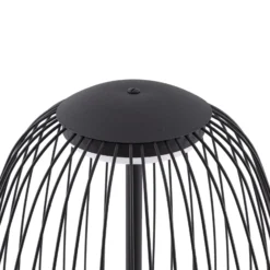 Lucande LED-lattiavalaisin ulos Richi, musta, korkeus 90 cm, IP44