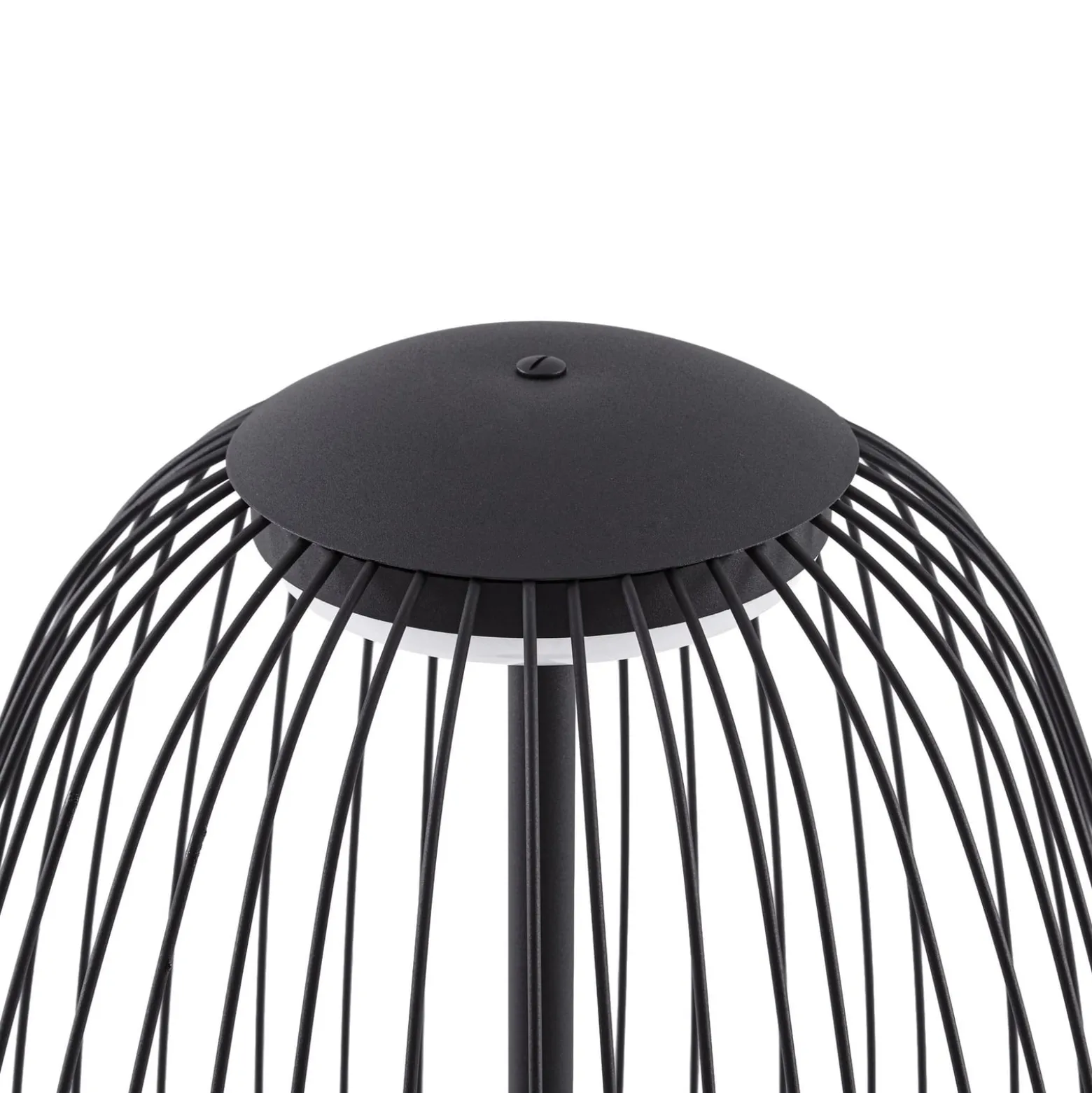 Lucande LED-lattiavalaisin ulos Richi, musta, korkeus 90 cm, IP44