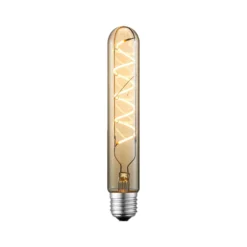 Lucande LED-loisteputki, E27 4 W, halkaisija 3 cm, keltainen, 2700 K