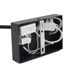 Lucande LED-lukuvalaisin Hetti, musta, metallia, 14 cm korkea