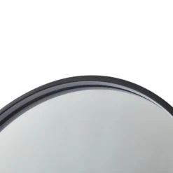 Lucande LED-peili Miren, musta, alumiini, CCT, hyllytaso