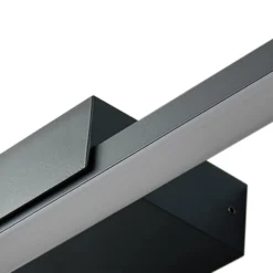 Lucande LED-peilivalaisin Kivana, musta, metalli, 90cm, IP44