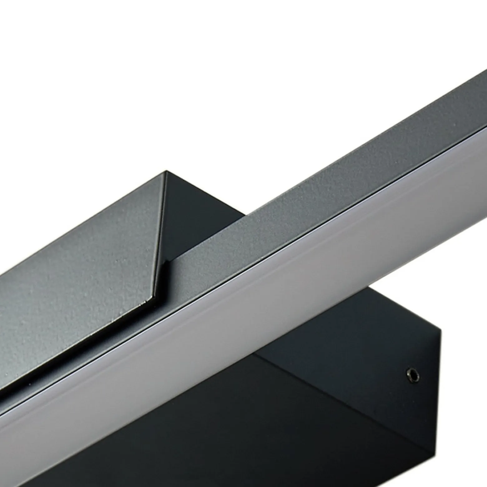 Lucande LED-peilivalaisin Kivana, musta, metalli, 90cm, IP44