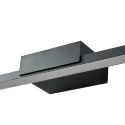 Lucande LED-peilivalaisin Kivana, musta, metalli, 90cm, IP44