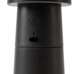 Lucande LED-pippurimylly Pepper, tummanharmaa, akku, IP44