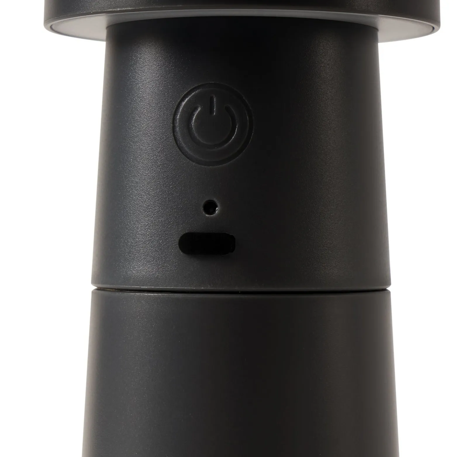 Lucande LED-pippurimylly Pepper, tummanharmaa, akku, IP44