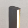 Lucande LED polkuvalaisin Lirka, tummanharmaa, metalli, 60 cm