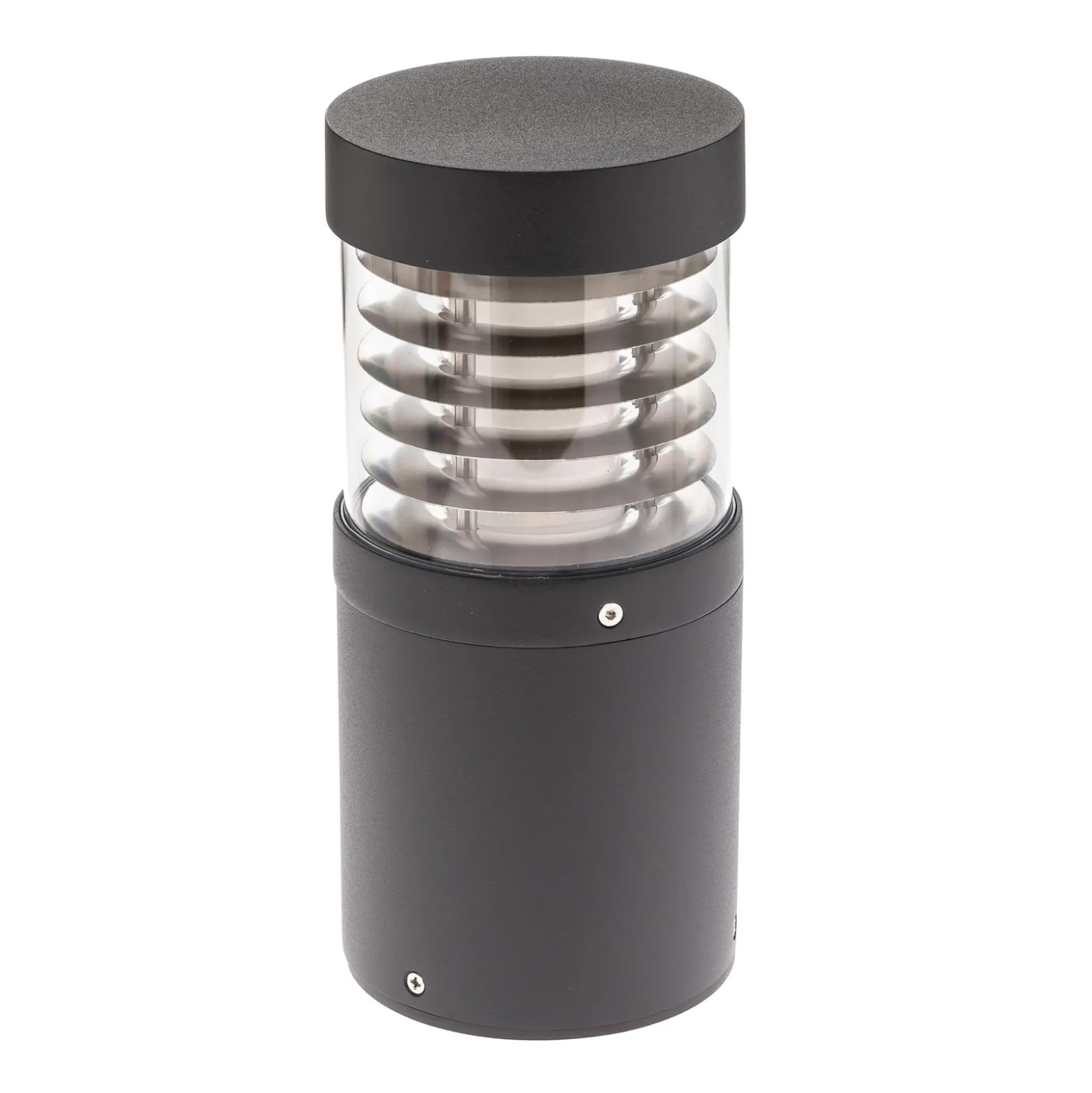 Lucande LED-pollarilamppu Lucius, 27cm, antrasiitti, IP54