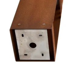 Lucande LED-pollarivalaisin Oxido, ruosteenvärinen, korkeus 50 cm, IP44