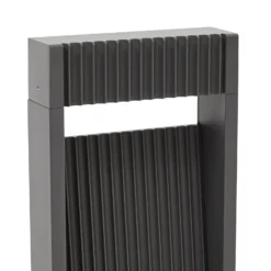 Lucande LED-pollarivalaisin Tavion, 40 cm, antrasiitti, IP65