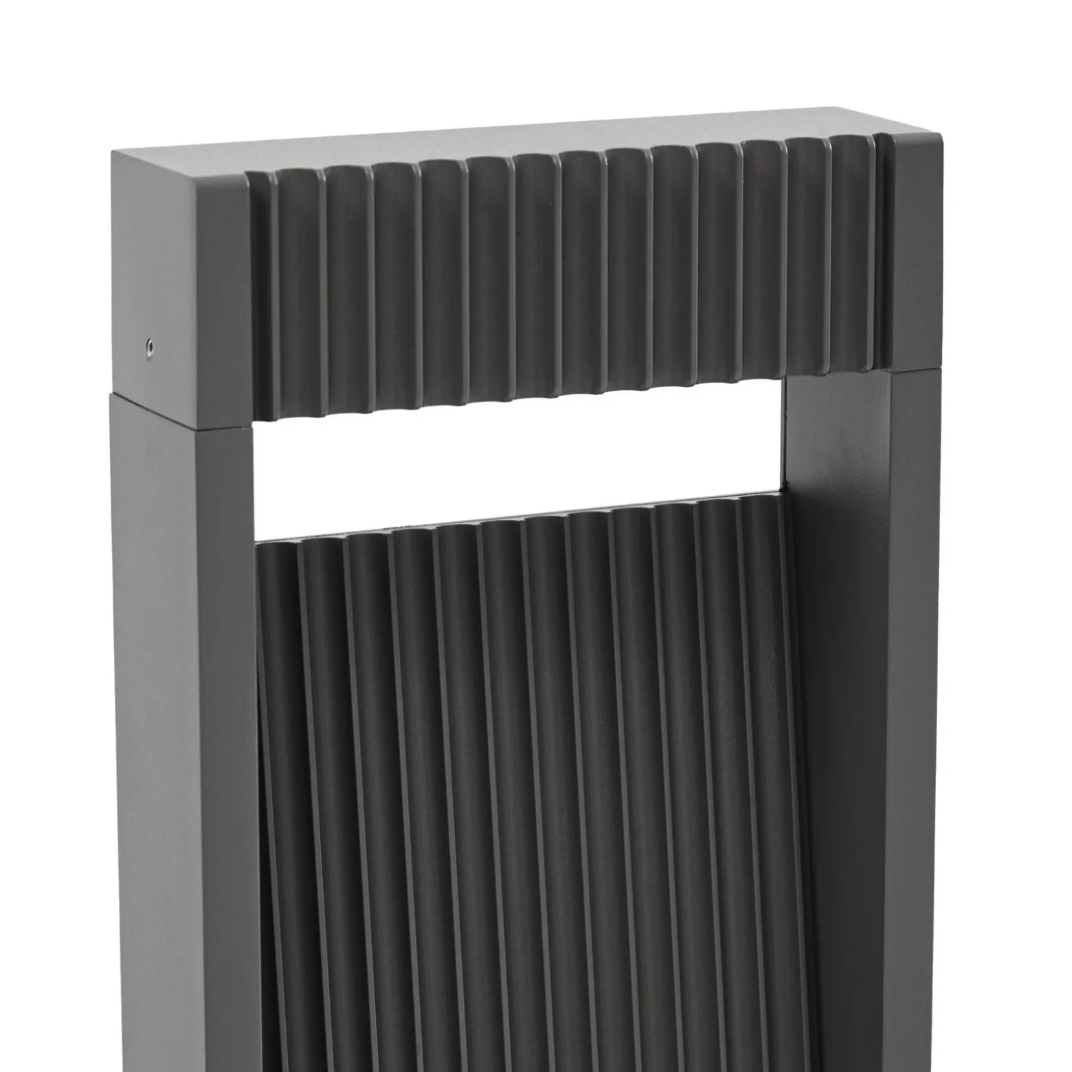 Lucande LED-pollarivalaisin Tavion, 40 cm, antrasiitti, IP65