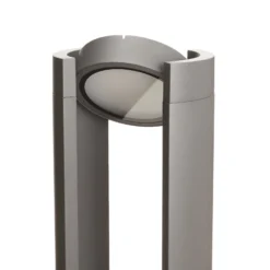 Lucande LED-pylväsvalaisin Dylen, harmaa, metalli, 80 cm, IP65