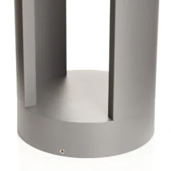Lucande LED-pylväsvalaisin Dylen, harmaa, metalli, 80 cm, IP65