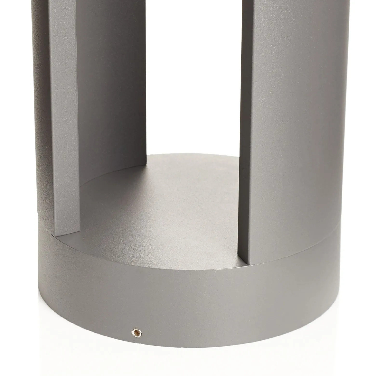 Lucande LED-pylväsvalaisin Dylen, harmaa, metalli, 80 cm, IP65