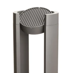 Lucande LED-pylväsvalaisin Dylen, harmaa, metalli, 80 cm, IP65
