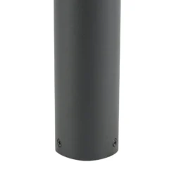 Lucande LED-pylväsvalaisin Haloa, musta, korkeus 50 cm, IP54