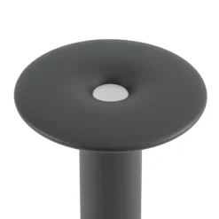 Lucande LED-pylväsvalaisin Haloa, musta, korkeus 50 cm, IP54