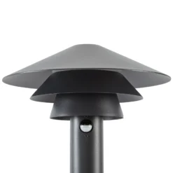 Lucande LED-pylväsvalaisin Montaro, 110 cm, antrasiitti, liiketunnistin
