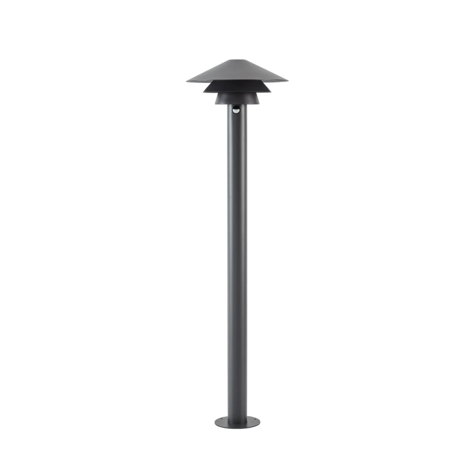 Lucande LED-pylväsvalaisin Montaro, 110 cm, antrasiitti, liiketunnistin