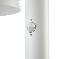 Lucande LED-pylväsvalaisin Montaro, 100 cm, valkoinen, liiketunnistin