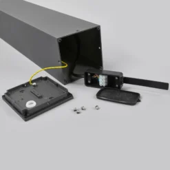 Lucande LED-pylväsvalaisin Nicola, 65 cm, antrasiitti, P 54