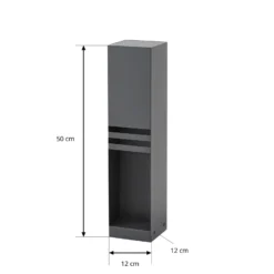 Lucande LED-pylväsvalaisin Oxido, antrasiitti, korkeus 50 cm, IP44