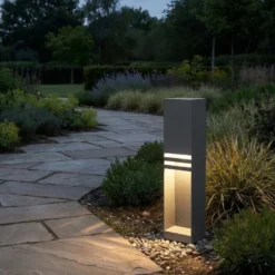 Lucande LED-pylväsvalaisin Oxido, antrasiitti, korkeus 50 cm, IP44