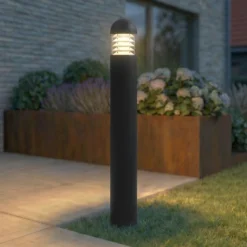 Lucande LED-pylväsvalaisin Skagena, antrasiitti, korkeus 90 cm, IP54
