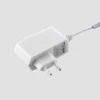 Lucande LED-pöytävalaisin Edano, 60 cm, valkoinen, tekstiili, himmennettävä