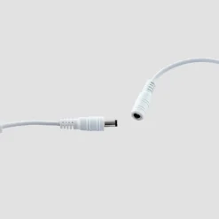 Lucande LED-pöytävalaisin Edano, 60 cm, valkoinen, tekstiili, himmennettävä