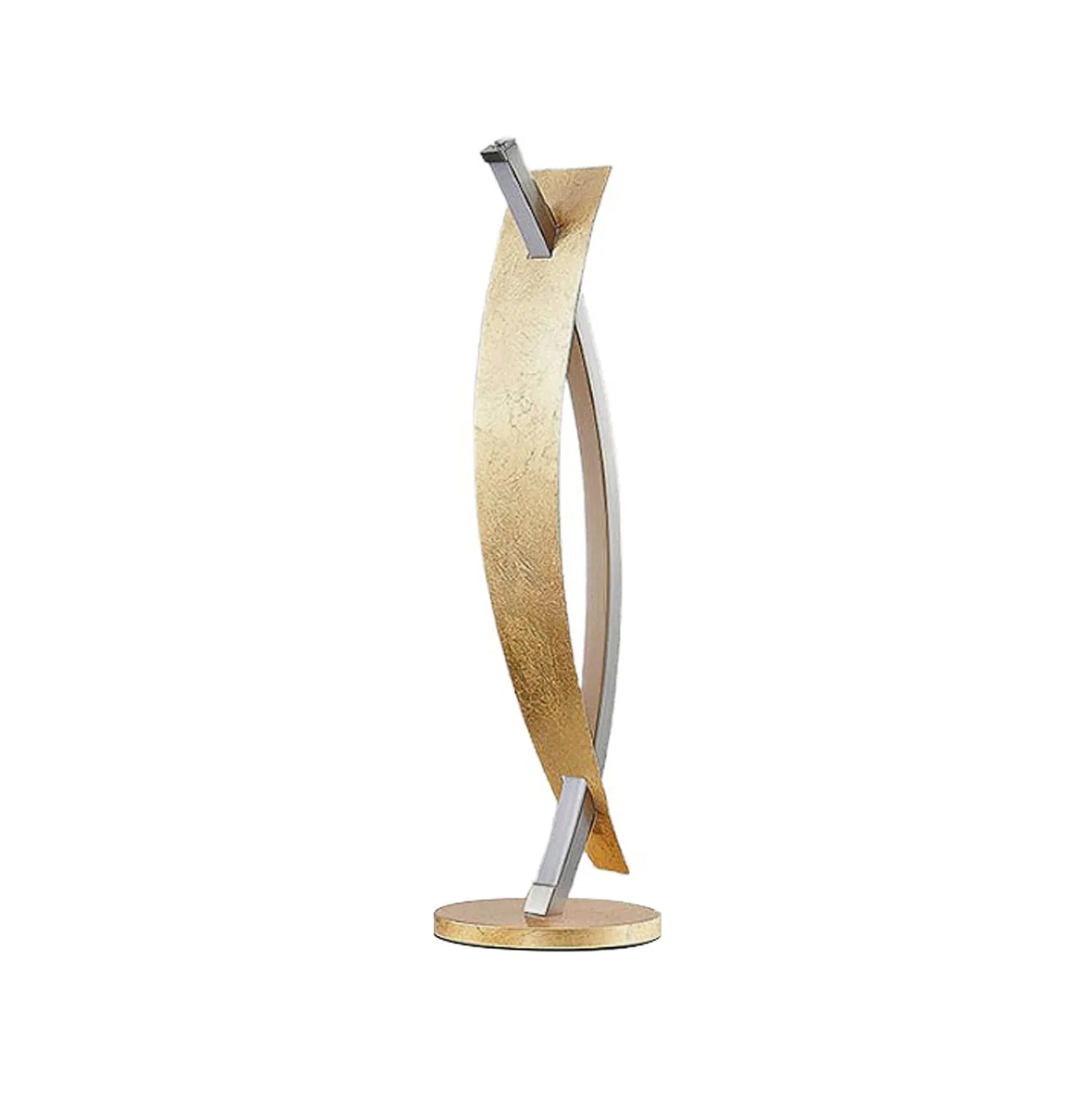 Lucande LED-pöytävalaisin Marija, kullanvärinen, himmennettävä, 62 cm